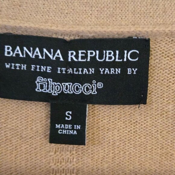 Banana Republic X Filpucci Merino Cashmere Italian Yarn Cardigan Sweater Size S - Picture 5 of 6